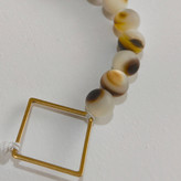 دستبند با پلاک لوزی