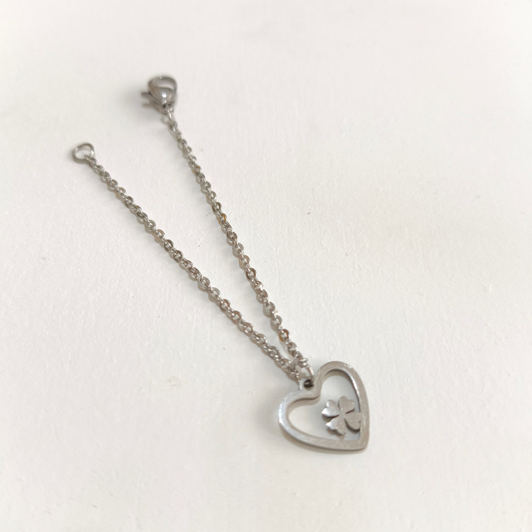 آویز ساعت استیل قلبی