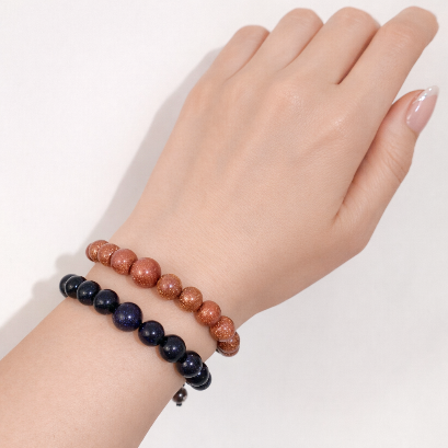 دستبند دلربای قهوه و سورمه ای