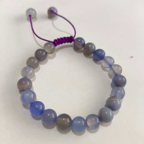 خرید دستبند سنگ عقیق بنفش