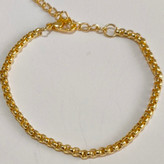 دستبند زنجیر رولو طلایی