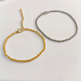 ست دستبند زنجیر طنابی زنانه و مردانه