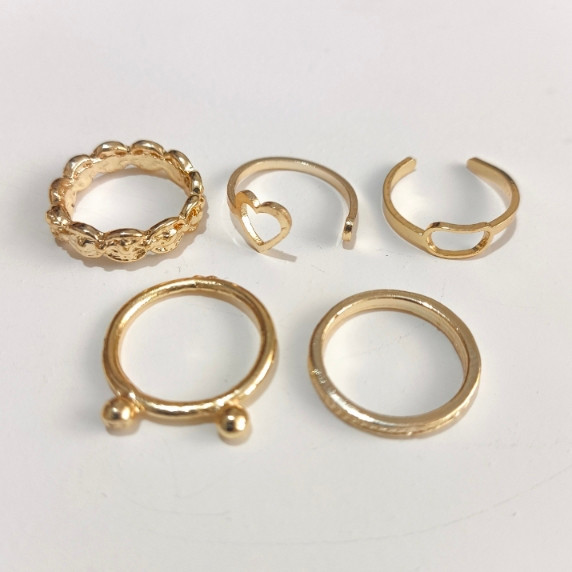 پک انگشتر طلایی زنانه