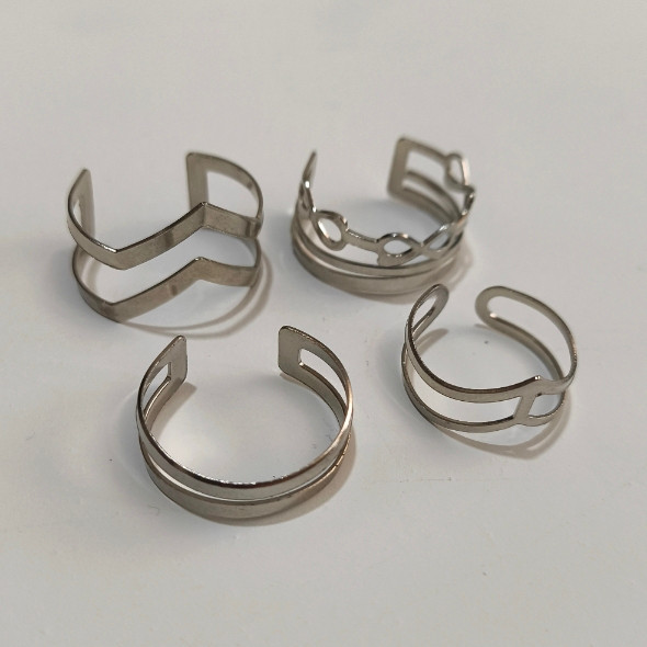 پک انگشتر چهارتایی سیلور