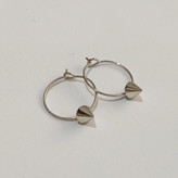 گوشواره نقره ای مدل اسپایک