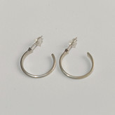 گوشواره نیم حلقه نقره ای