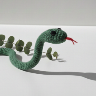 عروسک بافتنی مار