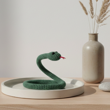 عروسک مار بافتنی