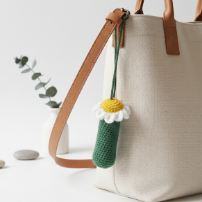 آویز کیف گل بابونه