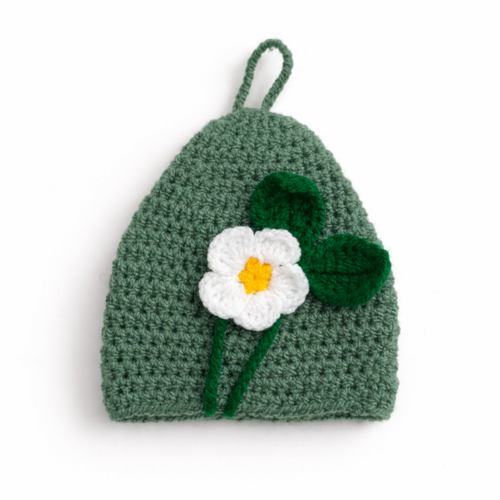 جاکلیدی بافتنی گل بابونه