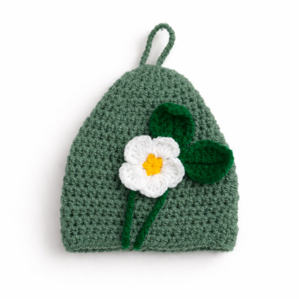 جاکلیدی بافتنی گل بابونه